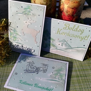 ZÖLD ERDŐBEN - 2 db képeslap - Meska.hu