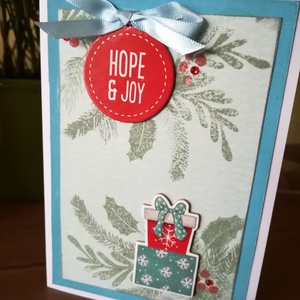 Remény és öröm - HOPE and JOY - 1 db képeslap - karácsony - karácsonyi ajándékozás - karácsonyi képeslap, üdvözlőlap, ajándékkísérő - karácsonyi ajándékozás - Meska.hu