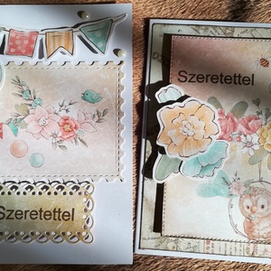 SZERETETTEL - 2 db képeslap - Meska.hu
