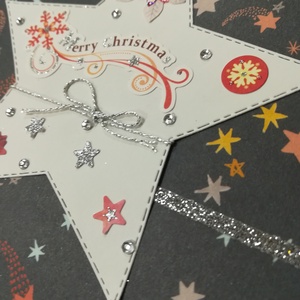 CSILLAG + ERDŐ - 2 db képeslap - karácsony - karácsonyi ajándékozás - karácsonyi képeslap, üdvözlőlap, ajándékkísérő - Meska.hu