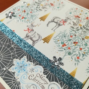 CSILLAG + ERDŐ - 2 db képeslap - karácsony - karácsonyi ajándékozás - karácsonyi képeslap, üdvözlőlap, ajándékkísérő - Meska.hu