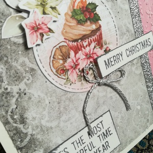 MANÓ GOMBAHÁZZAL + SÜTI - 2 db képeslap - karácsony - karácsonyi ajándékozás - karácsonyi képeslap, üdvözlőlap, ajándékkísérő - Meska.hu