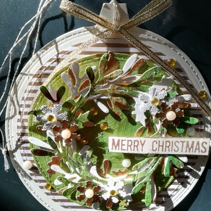 Ajtódísz karácsonyi gömb - 1 db - Meska.hu