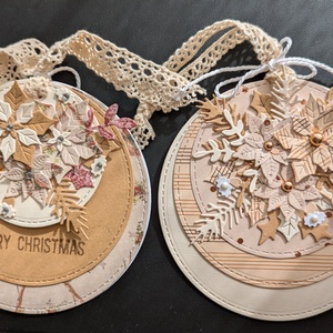 Karácsonyfa dísz, gömb 2.  - 2 db - Meska.hu