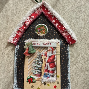 Dear Santa - Mikulásos ajtódísz - karácsony - adventi díszek - adventi ajtódísz - Meska.hu