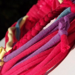 -50% AKCIÓ! Szivárvány textilnyaklánc -  - Meska.hu