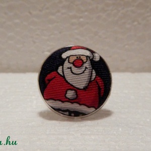 Mikulás gyűrű nyakkendőből  - Meska.hu