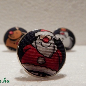 Mikulás gyűrű nyakkendőből  -  - Meska.hu