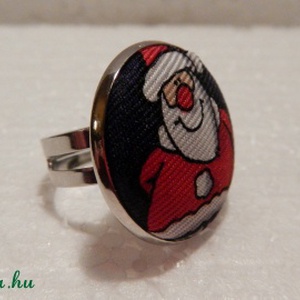 Mikulás gyűrű nyakkendőből  -  - Meska.hu