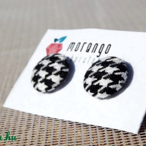 Feketén-fehéren - fülbevaló - Meska.hu