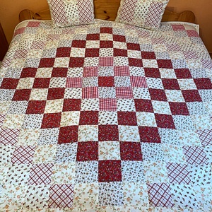 Patchwork takaró párnával -  - Meska.hu