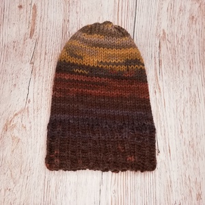 Barna színátmenetes sapka, Ruha & Divat, Sál, Sapka, Kendő, Sapka, Kötés, Varrás, MESKA