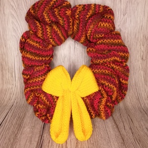 Színes őszi ajtódísz masnival - Meska.hu