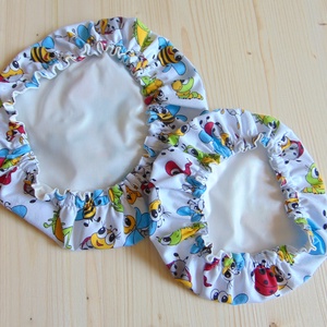 Mosható textil edényfedő szett (2 db/ cs) / színes bogarak - otthon & életmód - konyhafelszerelés, tálalás - konyhai textil - edényfogó & edényfedő - Meska.hu