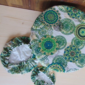 Mosható textil edényfedő szett (3 db/ cs) / textil tányérfedő, edényfedő, ételsapka, alufólia és folpack helyettesítő  - otthon & életmód - konyhafelszerelés, tálalás - Meska.hu