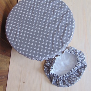 Mosható textil edényfedő szett (2 db/ cs) / textil tányérfedő, edényfedő, ételsapka, alufólia és folpack helyettesítő  - otthon & életmód - konyhafelszerelés, tálalás - Meska.hu