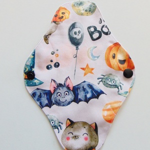 Mosható tisztasági betét- Halloween mintás / mosható textil betét, környezetbarát, többször használható, Halloween, Varrás, MESKA