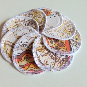 Arctisztító korong (8 db) / textil sminktörlő korong. Többször használható arctisztító pamacs - szépségápolás - arcápolás - arctisztító korong - Meska.hu