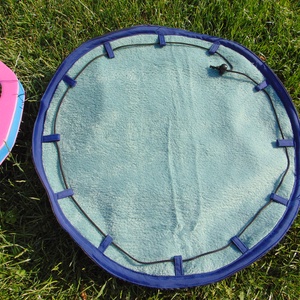 Fürdőruha zsák- vízkék- kékes zöld / átmérő 50 cm - táska & tok - edzőtáskák - sporttáska - Meska.hu