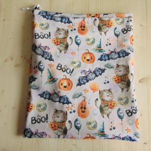 Kenyeres zsák - nagy méretű / Halloween mintás  - táska & tok - bevásárlás & shopper táska - kenyeres zsák - Meska.hu