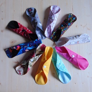  (10 db/cs) Tisztasági betét csomag / mosható textil betét, többször mosható - Meska.hu