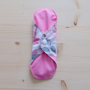 20 cm-es mosható betét / rózsaszín kolibri mintás   - szépségápolás - intim higiénia - intimbetét - Meska.hu