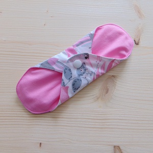 20 cm-es mosható betét / rózsaszín kolibri mintás   - szépségápolás - intim higiénia - intimbetét - Meska.hu