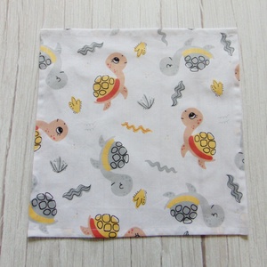 Textil szalvéta - Teknős mintás - otthon & életmód - konyhafelszerelés, tálalás - konyhai textil - szalvéta - Meska.hu