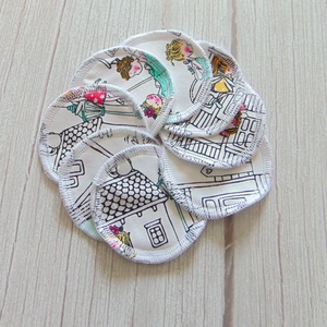 Arctisztító korong (8 db) / textil sminktörlő korong. Többször használható arctisztító pamacs - szépségápolás - arcápolás - arctisztító korong - Meska.hu