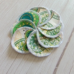 Arctisztító korong (8 db) / textil sminktörlő korong. Többször használható arctisztító pamacs - szépségápolás - arcápolás - arctisztító korong - Meska.hu