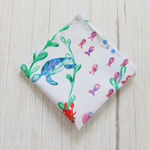 Textil szalvéta - Akvárium mintás, Táska & Tok, Uzsonna- & Ebéd tartó, Szendvics csomagoló, Varrás, MESKA