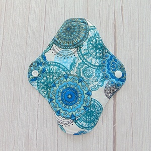 20 cm-es mosható betét  / kék mandala mintás, Szépségápolás, Intim higiénia, Intimbetét, Varrás, MESKA