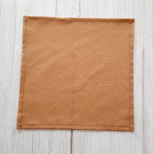 Textil szalvéta / barna-barna tűpöttyös - táska & tok - uzsonna- & ebéd tartó - szendvics csomagoló - Meska.hu