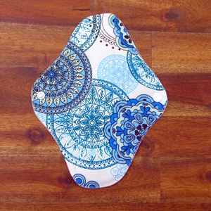 24 cm-es mosható betét- vékony / kék mandala mintás , Szépségápolás, Intim higiénia, Intimbetét, Varrás, MESKA