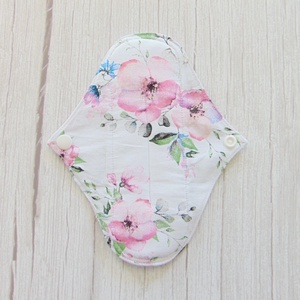 19,5 cm-es mosható betét / rózsaszín virág mintás  , Szépségápolás, Intim higiénia, Intimbetét, Varrás, MESKA