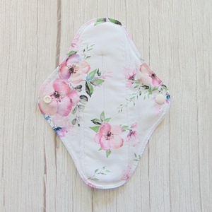 23 cm-es mosható női betét/ alma virág mintás /intimbetét, mosható textil betét, környezetbarát termék, Szépségápolás, Intim higiénia, Intimbetét, Varrás, MESKA