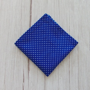 Textil szalvéta: királykék- fehér pöttyös, Táska & Tok, Uzsonna- & Ebéd tartó, Szendvics csomagoló, Varrás, MESKA