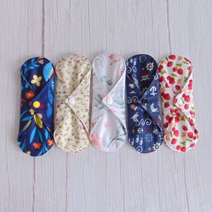 (5 db/cs) 19,5 cm-es mosható betét csomag / meglepetés mintákkal /  mosható textil betét, intimbetét - szépségápolás - intim higiénia - intimbetét - Meska.hu
