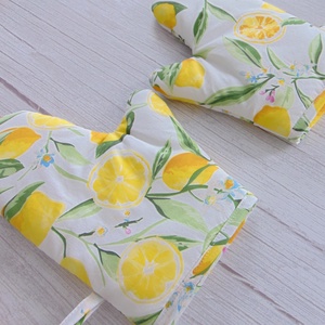 Edényfogó kesztyű / citrom mintás, Otthon & Életmód, Konyhafelszerelés, tálalás, Konyhai textil, Edényfogó & Edényfedő, Varrás, MESKA