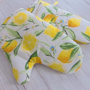 Edényfogó kesztyű / citrom mintás - otthon & életmód - konyhafelszerelés, tálalás - konyhai textil - edényfogó & edényfedő - Meska.hu