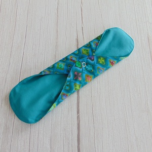 31 cm-es mosható betét / minták türkizben - szépségápolás - intim higiénia - intimbetét - Meska.hu