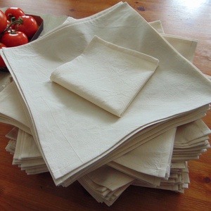 Textil szalvéta  120 db / nyers pamut - Meska.hu