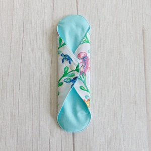 29 cm-es mosható betét /  akvárium mintás - szépségápolás - intim higiénia - intimbetét - Meska.hu