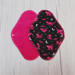 23 cm-es mosható betét / Pink frottír - pink cica mintás - Meska.hu