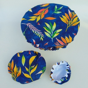 Mosható textil edényfedő szett (3 db/ cs) Színes levelek - Meska.hu