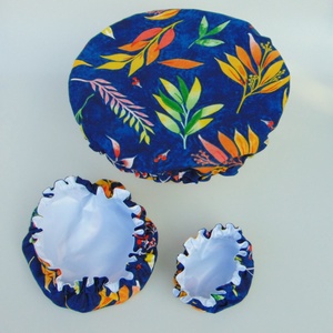 Mosható textil edényfedő szett (3 db/ cs) Színes levelek - otthon & életmód - konyhafelszerelés, tálalás - konyhai textil - edényfogó & edényfedő - Meska.hu