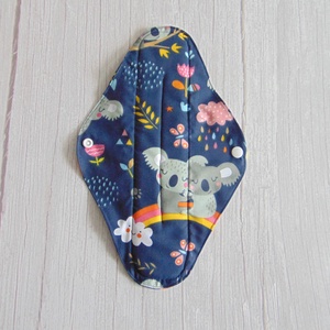 29 cm-es mosható női betét / sötétkék koala mintás/ intimbetét, mosható textil betét, környezetbarát termék, Szépségápolás, Intim higiénia, Intimbetét, Varrás, MESKA