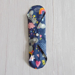 29 cm-es mosható női betét / sötétkék koala mintás/ intimbetét, mosható textil betét, környezetbarát termék - szépségápolás - intim higiénia - intimbetét - Meska.hu