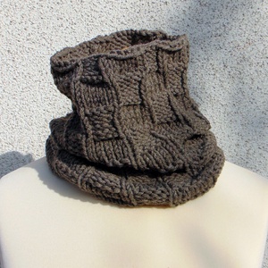 Kocka mintás- FÉRFI csősál/ Vastag, puha és meleg csősál -  - Meska.hu