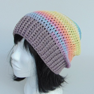 Quinn / slouchy fazonú női sapka /  horgolt sapka  - Meska.hu